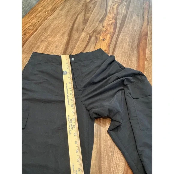 Weissman Wide Leg Cargo Pants Women's Mid Rise Black Dancewear Size SA - Picture 9 of 16